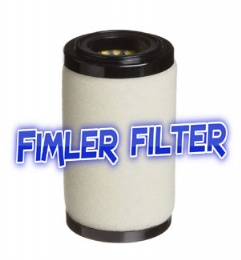 SMC AFM40P-060AS Mist Separator Filter Element for AFM40, Removes Oil Mist, 0.3 Micron