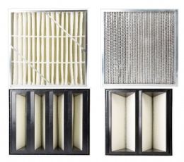 FIBERGLASS AND SYNTHETIC RIGID BOX FILTERS