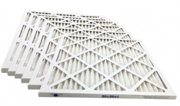 Disposable Primary Panel HVAC Air Filters , Pleated Air Filter For HVAC System