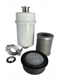 Aux Vacuum Pump Exhaust Filter Solutions & Air/Oil Separation-Oil Mist Eliminator & Odor Adsorption Filters